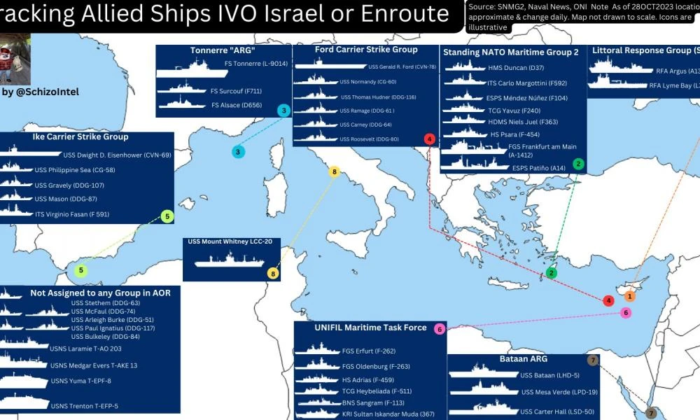 ΗΠΑ-ΝΑΤΟ μετατρέπουν τη Μεσόγειο σε λίμνη με δεκάδες πολεμικά πλοία- Η κολοσσιαία δύναμη πυρός φόβητρο για Χεζμπολάχ-Ιράν-Εξαφανισμένες Ρωσία-Κίνα